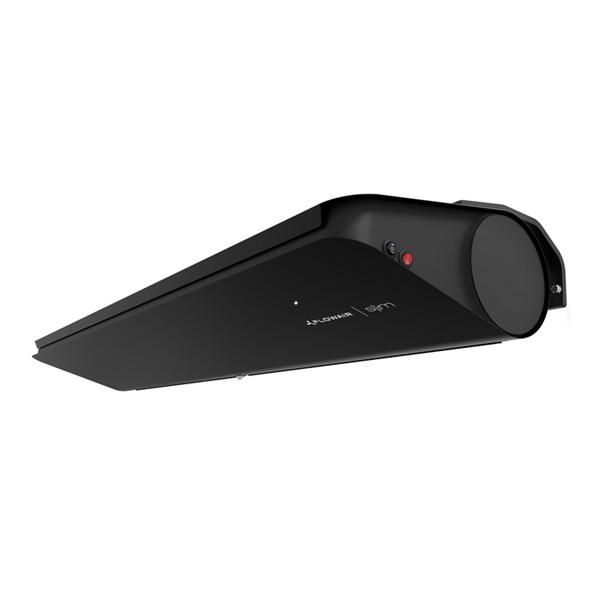 Kurtyna powietrzna 100 cm. z nagrzewnicą Flowair Slim E-100 - 3 fazowa - Czarna + wsporniki