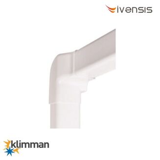 Lewe kolano pionowe IPVLC80 do koryt instalacyjnych - 2