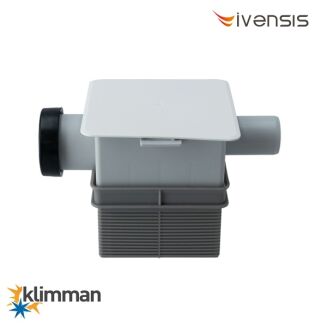 Syfon podtynkowy Ivensis ISN32 R14 do skroplin DN32 - 100x100 mm - 3