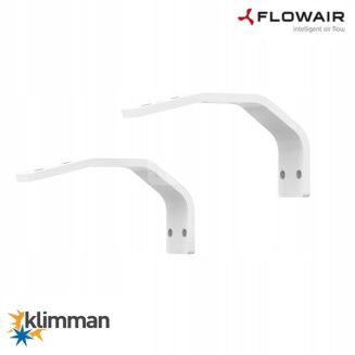 Kurtyna powietrzna 100 cm. z nagrzewnicą wodną Flowair Slim W -100 - Biała + wsporniki - 4
